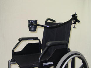 Wheelchair Clamp Attached to Handle