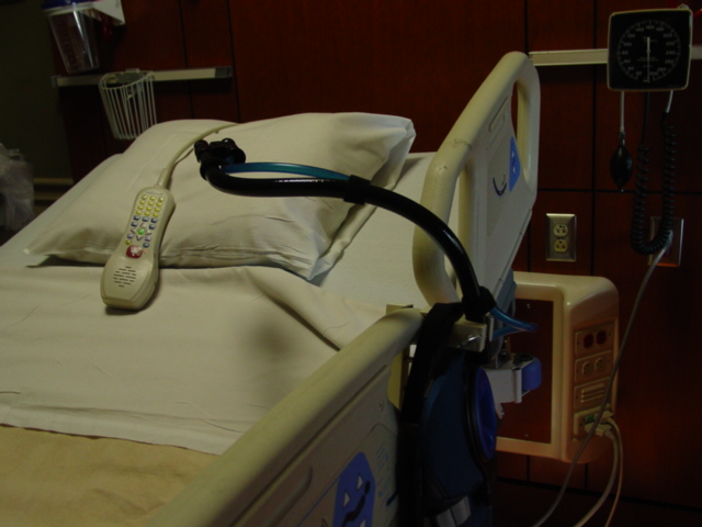 Mealtime Partners Hospital Bed Clamp System